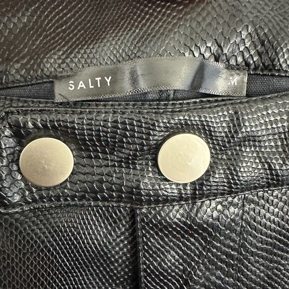 Dolls Kill Salty Moto Mission Vegan Snake Leather Pants Women’s Size Medium - Picture 7 of 7